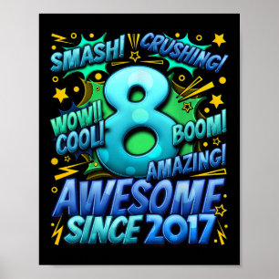 Geschenke für 8-jährige Jungen zum 8. Geburtstag J Poster