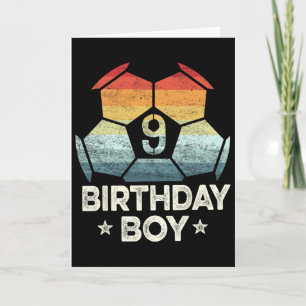 Geschenke für 9-jährigen Fußballspieler zum 9. Geb Karte