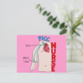 Geschenke für anatomisches Design der PICC-Linie Postkarte (Stehend Vorderseite)