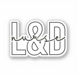 Geschenke für Arbeit und Krankenversorgung, L und  Aufkleber