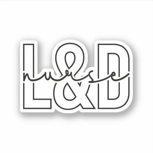 Geschenke für Arbeit und Krankenversorgung, L und Aufkleber (Vorderseite)