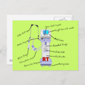 Geschenke für Atemtherapie Postkarte (Vorne/Hinten)