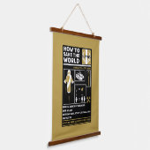 Geschenke für Atheisten Wandteppich Mit Holzrahmen (Gewinkelt)