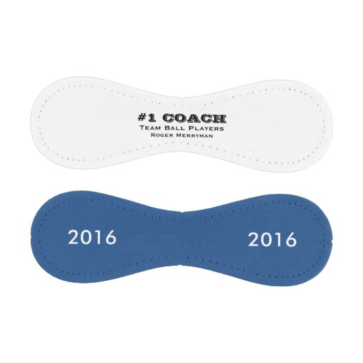 Geschenke für Baseballtrainer - #1 Coach in Blue Baseball (Paneele)