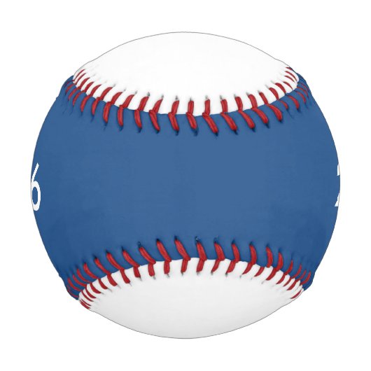 Geschenke für Baseballtrainer - #1 Coach in Blue Baseball (Rückseite)