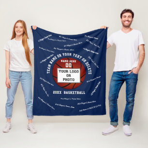 Geschenke für Basketballspieler am Senior Night mi Fleecedecke