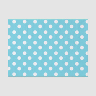 Geschenke für blaue Polka-Punkte Seidenpapier