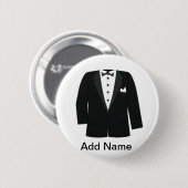GESCHENKE FÜR BRÄUTIGAM ODER SCHWARZE BUTTON (Vorne & Hinten)