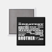 Geschenke für Brüder : Bester Bruder Magnet (Vorderseite/Rückseite)