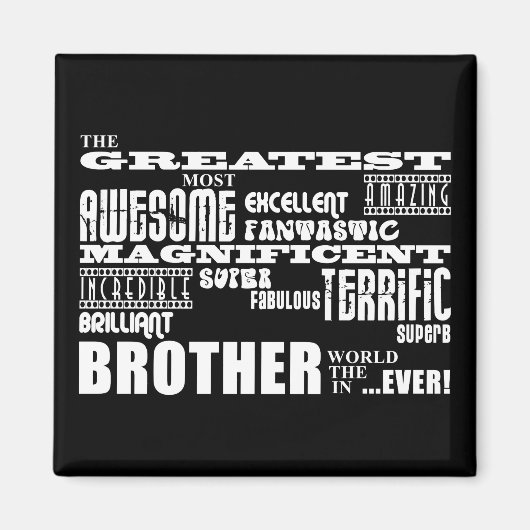 Geschenke für Brüder : Bester Bruder Magnet (Vorne)