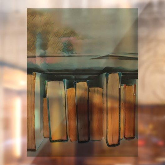 Geschenke für Buchliebhaber Fensteraufkleber (Blatt 2)