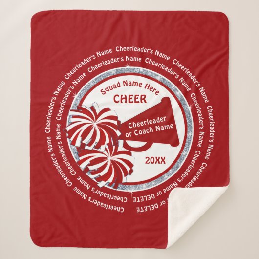Geschenke für Cheerleader oder Cheer Coach Geschen Sherpadecke (Vorderseite)