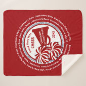 Geschenke für Cheerleader oder Cheer Coach Geschen Sherpadecke (Vorderseite (Horizontal))