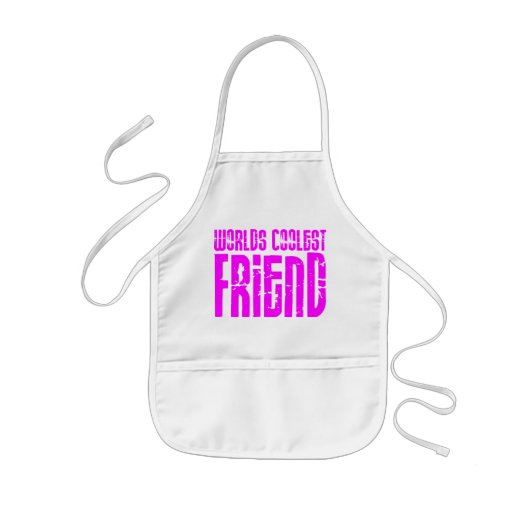 Geschenke für coole Freund-rosa Weltcoolsten Kinderschürze (Vorne)