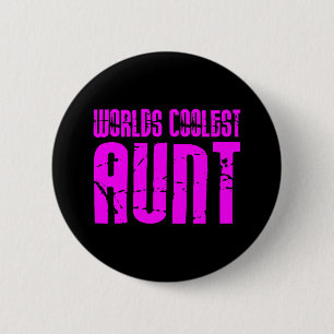 Geschenke für Coole Tanten: Coolste Tante der rosa Button
