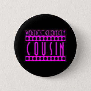 Geschenke für Cousins: Der bestste Cousin der Welt Button