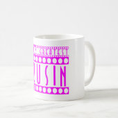 Geschenke für Cousins: Der bestste Cousin der Welt Kaffeetasse (VorderseiteRechts)