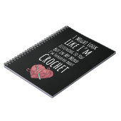 Geschenke für Crochet Lovers Crocheting für sie Notizblock (Linke Seite)