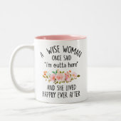 Geschenke für das Ruhestand von Frauen, Geschenke Zweifarbige Tasse (Links)