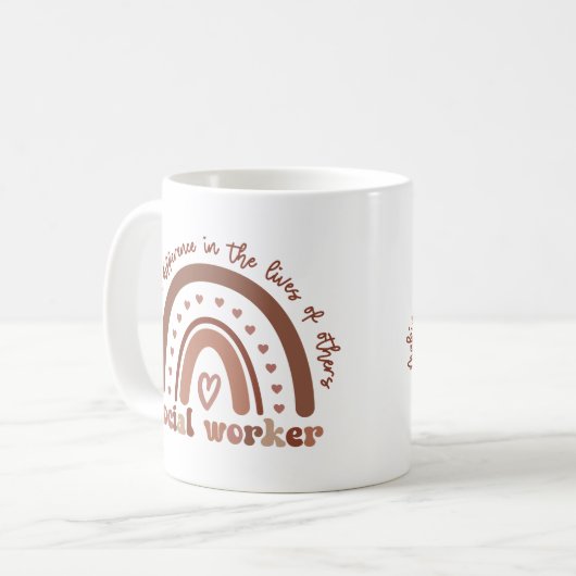 Geschenke für den Abschluss der Sozialarbeiter Kaffeetasse (Vorderseite Links)