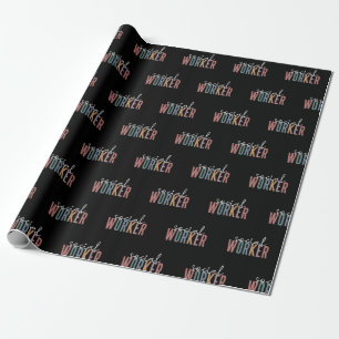 Geschenke für den Abschluss von Sozialarbeitern Geschenkpapier