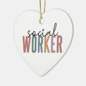 Geschenke für den Abschluss von Sozialarbeitern Keramik Ornament (Links)