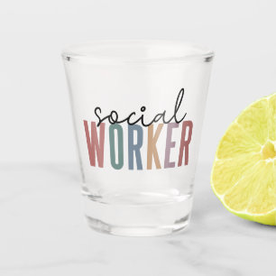 Geschenke für den Abschluss von Sozialarbeitern Schnapsglas