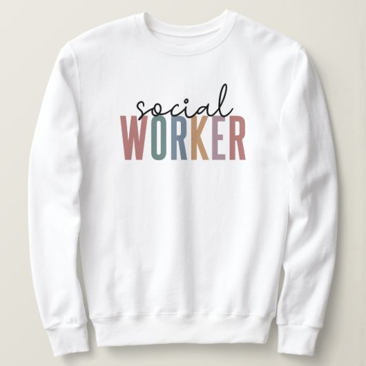 Geschenke für den Abschluss von Sozialarbeitern Sweatshirt (Design vorne)