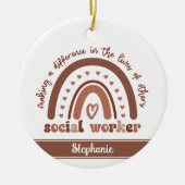 Geschenke für den Abschluss zur Bewertung von Sozi Keramik Ornament (Vorne)