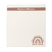 Geschenke für den Abschluss zur Bewertung von Sozi Notizblock (Vorderseite)