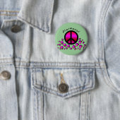Geschenke für den Apotheker Peace & Hearts Button (Beispiel)