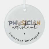 Geschenke für den Assistenten für benutzerdefinier Ornament Aus Glas (Vorderseite)