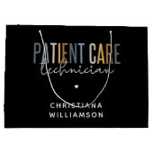 Geschenke für den benutzerdefinierten Patientenbet Große Geschenktüte (Rückseite)