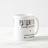Geschenke für den benutzerdefinierten Patientenbet Kaffeetasse (VorderseiteRechts)