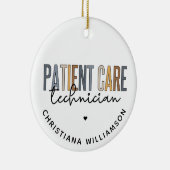 Geschenke für den benutzerdefinierten Patientenbet Keramik Ornament (Rechts)