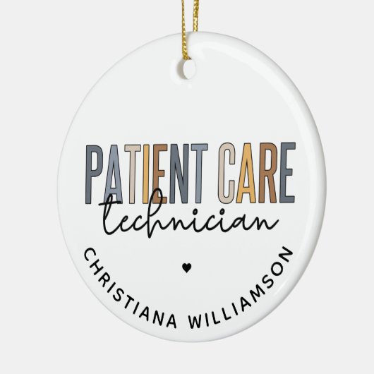 Geschenke für den benutzerdefinierten Patientenbet Keramik Ornament (Links)