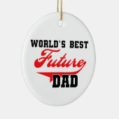 Geschenke für den besten Vater der Welt Keramikornament (Rechts)