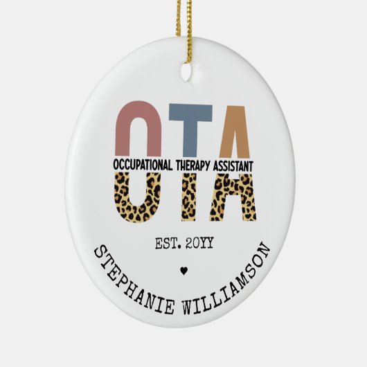 Geschenke für den OTA-Assistenten für Arbeitsthera Keramik Ornament (Rechts)