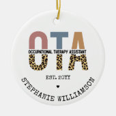 Geschenke für den OTA-Assistenten für Arbeitsthera Keramik Ornament (Vorne)