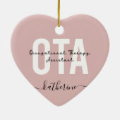 Geschenke für den OTA-Assistenten für Arbeitsthera Keramik Ornament (Hinten)