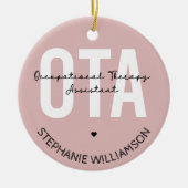 Geschenke für den OTA-Assistenten für Arbeitsthera Keramik Ornament (Vorne)