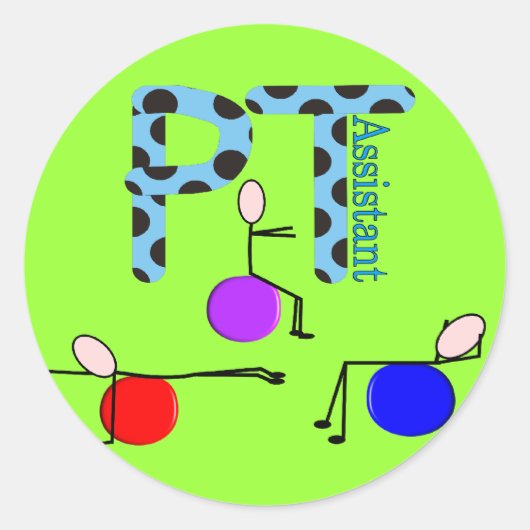 Geschenke für den Physikaltherapeuten Runder Aufkleber (Vorderseite)