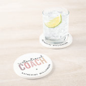 Geschenke für den Trainer nach Maß Getränkeuntersetzer (Seite)