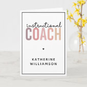 Geschenke für den Trainer nach Maß Karte (Gelbe Blume)