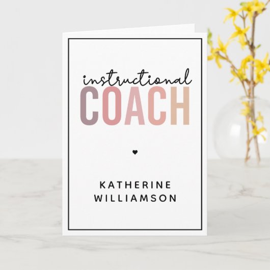 Geschenke für den Trainer nach Maß Karte (Gelbe Blume)