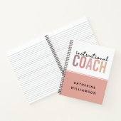 Geschenke für den Trainer nach Maß Notizblock (Innenseite)