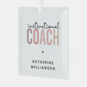 Geschenke für den Trainer nach Maß Ornament Aus Glas (Vorderseite links)