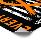 Geschenke für den Verlust der Bekanntheitsflagge f Poster (Ecke)