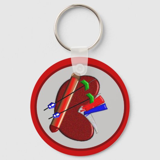 Geschenke für Dialyse und Nierendesign Schlüsselanhänger (Vorderseite)