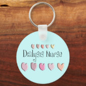 Geschenke für Dialysis Nurse Hearts Schlüsselanhänger (Vorderseite)